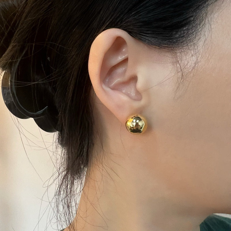 French Retro Style Fashion Versatile Simple Earrings Gold Necklace Davidgold necklace david001