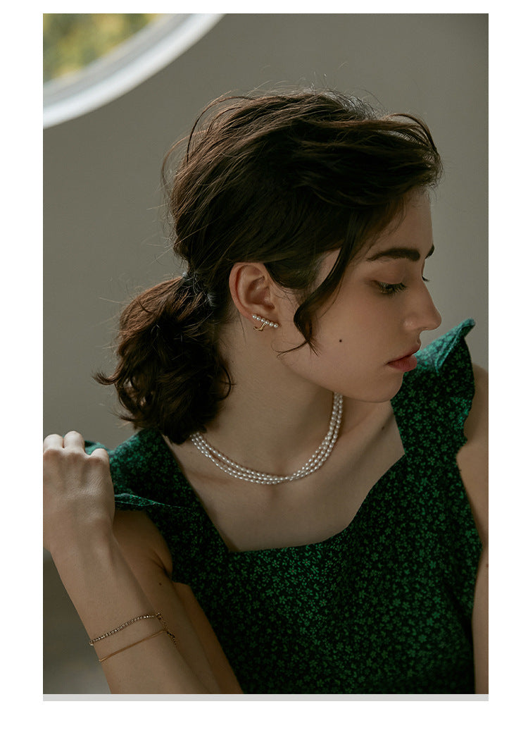 Ear Clip No Piercing Clip-on Earrings Clip Style French High-end Ear Bone Ear Jewelry Gold Necklace Jewelrygold necklace jewelry