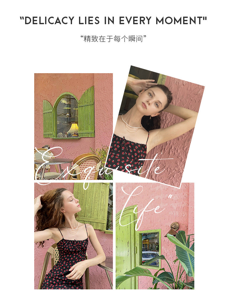 New Trendy High-end Feel Pure Silver Earrings French Light Luxury Niche Hoop Earrings