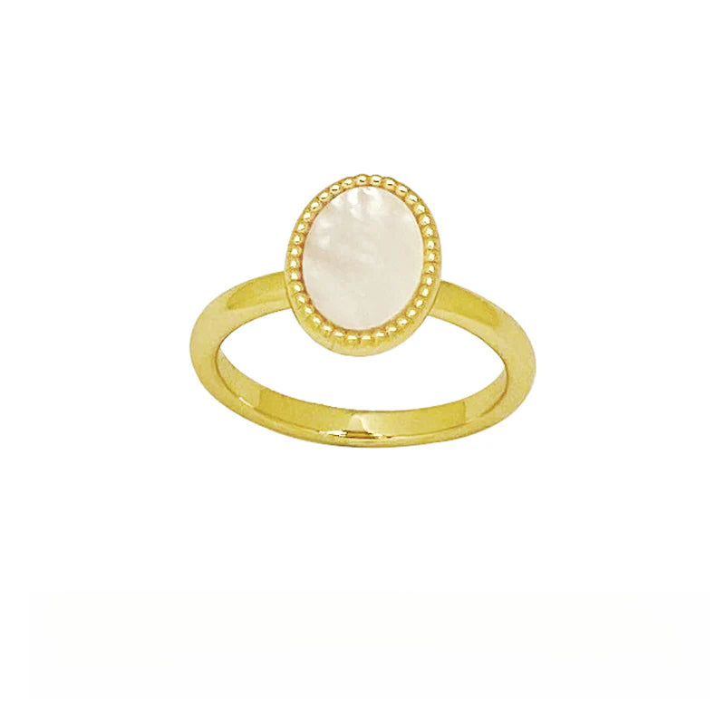 Copper Alloy Imitation Pearl Ring Fashionable Personality Trendy Retro Elegant Design Ring Simple David Gold Necklace Jewelrydavid003 gold necklace jewelry003