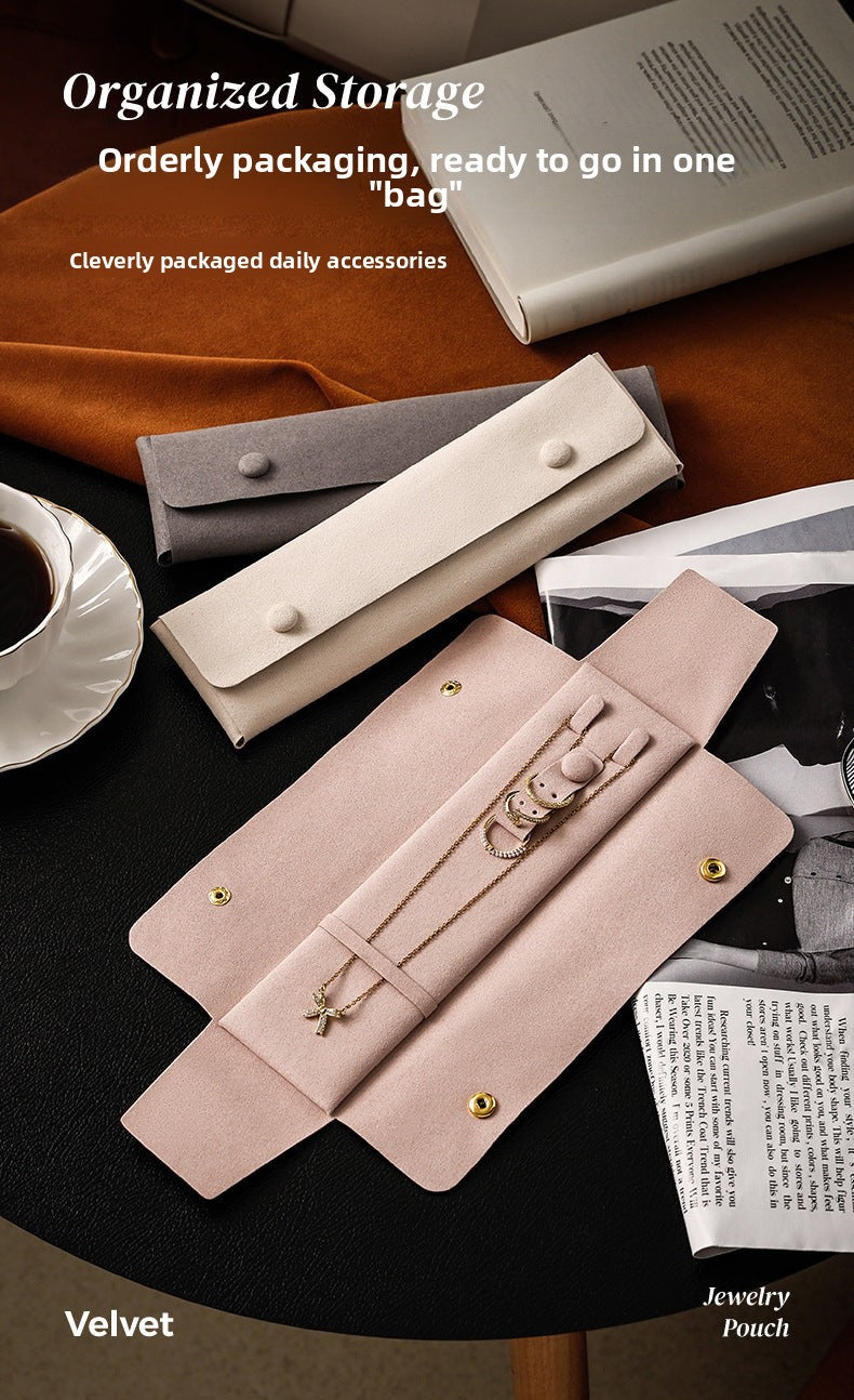 Jewelry Bag Small Bag High-end Portable Travel High-end Necklace Jewelry Storage Box Ring Amazon Jewelry Bag Tiffany Gold Necklace Jewelry DavidTiffany gold necklace jewelry david