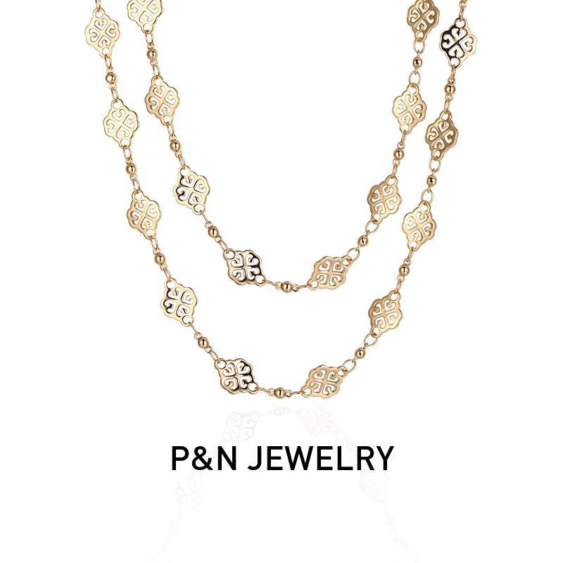 french retro Autumn and Winter Sweater Chain 0528