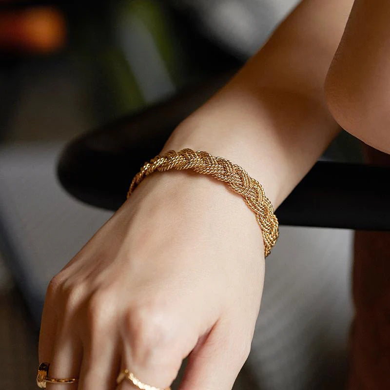 French Retro Simple Elegant Fashion Classic Design Light Luxury Bracelet David Gold Necklacedavid gold necklace