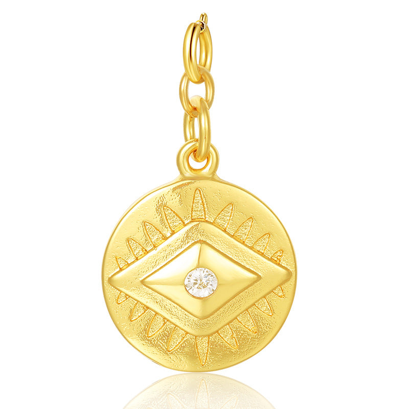 Copper Alloy Pendant [Exclusive for Fans] Antique Feel Gold Coin Vintage Jewelry Pendant David Jewelrydavid jewelry