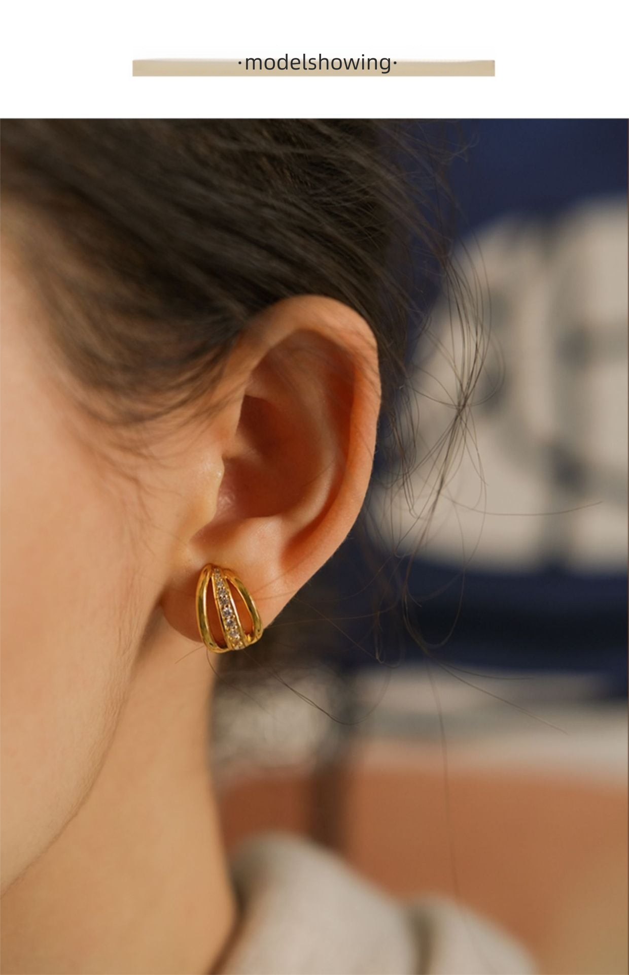 Copper Alloy Ring Ear Clip Style No Piercing Stud Earrings High-end Light Luxury Pearl Earrings French Style Gold Necklace Davidgold necklace david001