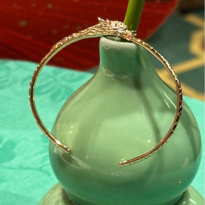 French Retro Dragon Year New Fashion Versatile Elegant Bracelet Jewelry Gold Necklacejewelry gold necklace