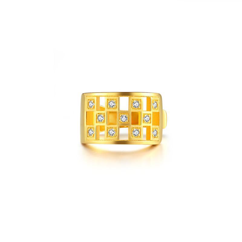 Clip-on Earrings Without Piercing Vintage French Style High-end Side Ear Bone Clip Gold Necklace David David Gold Necklace Jewelrydavid gold necklace jewelry