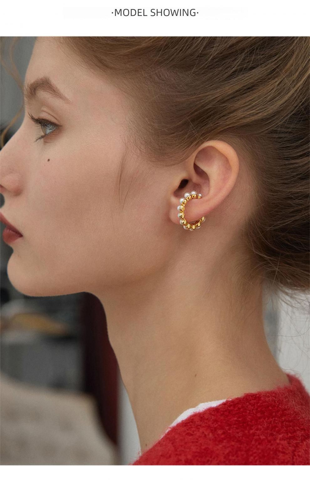 Pearl Ear Cuff No Piercing Feminine European and American Style Fake Earrings Clip-on Earrings No Piercing Ear Clips Jewelry David Jewelry David Gold Necklacejewelry david gold necklace